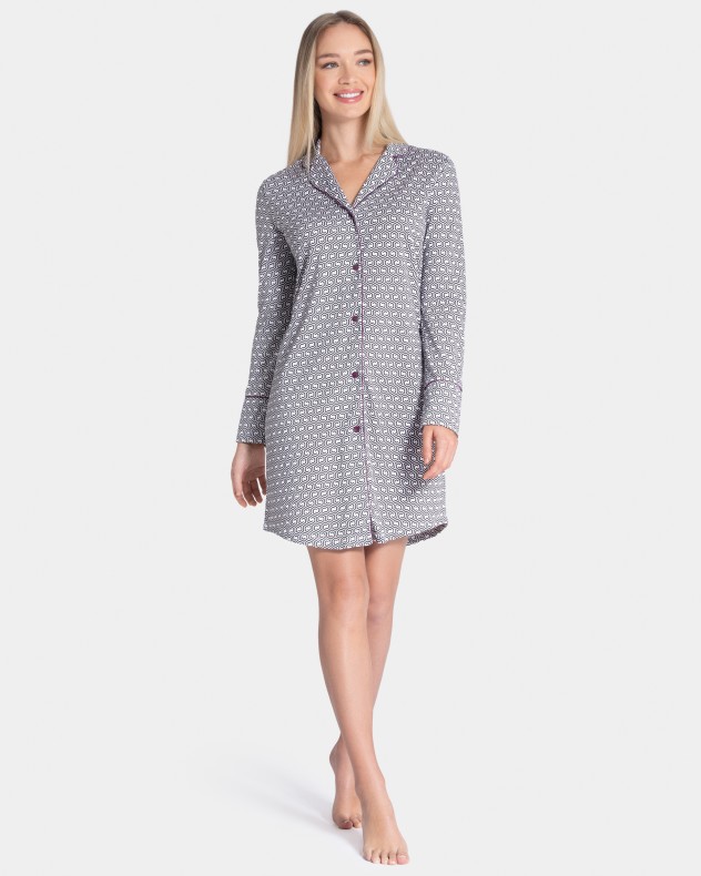 Camisn estampado en algodn modal