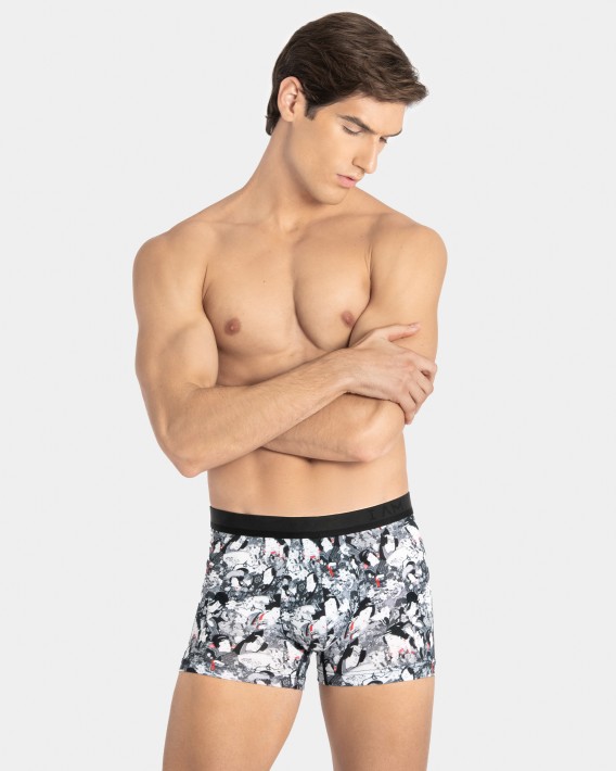 Boxer d'homme imprim en Lyocell