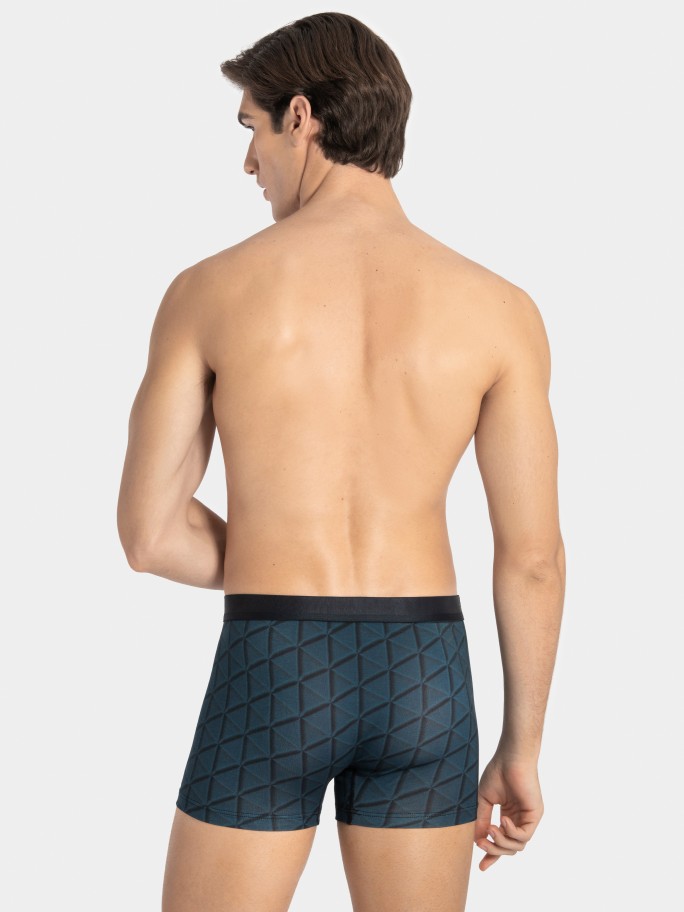 Printed man's boxer in Lyocell