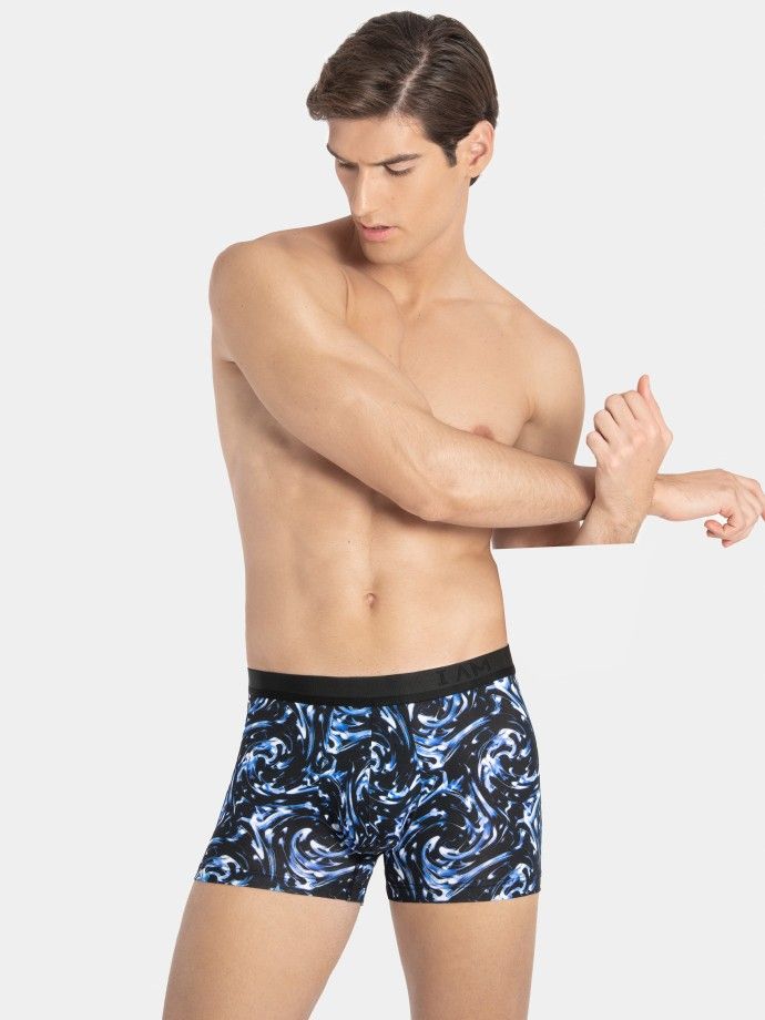 Printed man's boxer in Lyocell