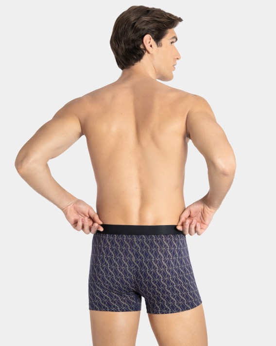 Lot 2 boxers d'homme imprim en Lyocell