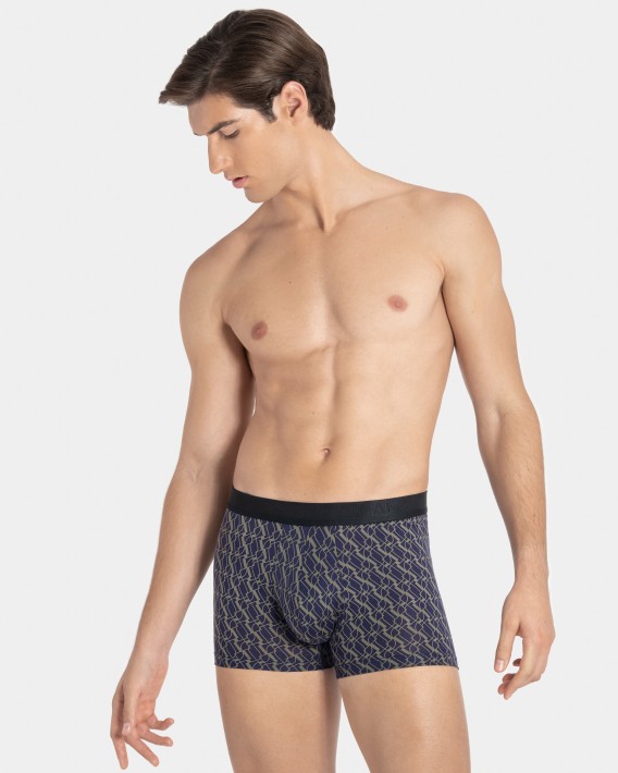 Lot 2 boxers d'homme imprim en Lyocell