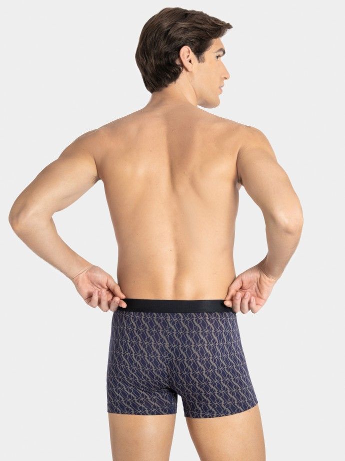 Pack 2 boxers de homem estampado em Lyocell