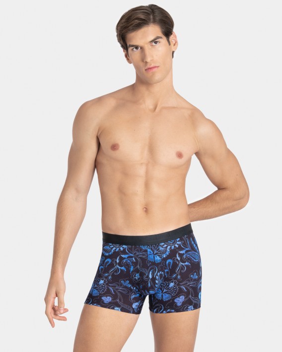 Lot 2 boxers d'homme imprim en Lyocell