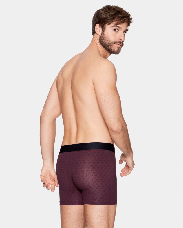 Boxer de homem estampado em Algodão