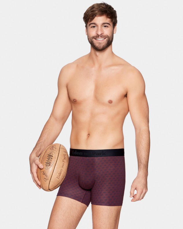 Boxer de homem estampado em Algodo