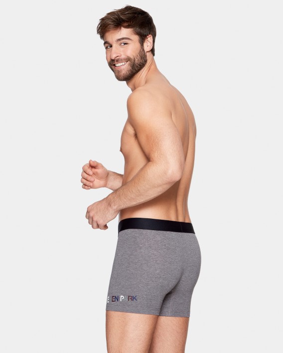 Boxer de homem em Algodo