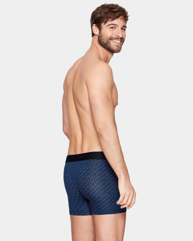 Boxer de homem estampado em Algodão