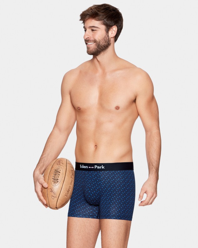 Boxer de homem estampado em Algodão