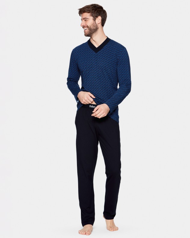 Pyjama long d'homme en Coton