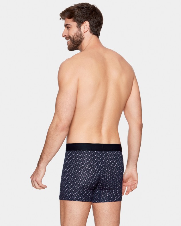 Boxer de homem estampado em Algodão