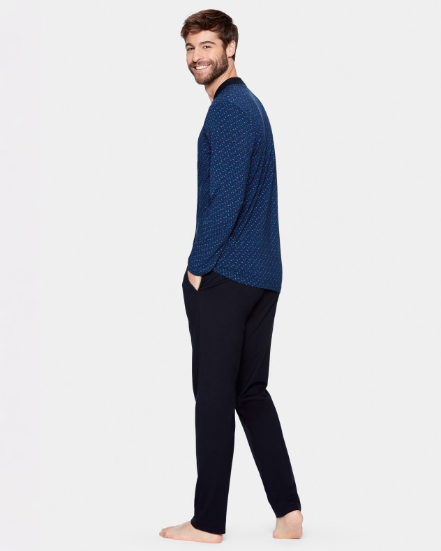 Pyjama long d'homme en Coton