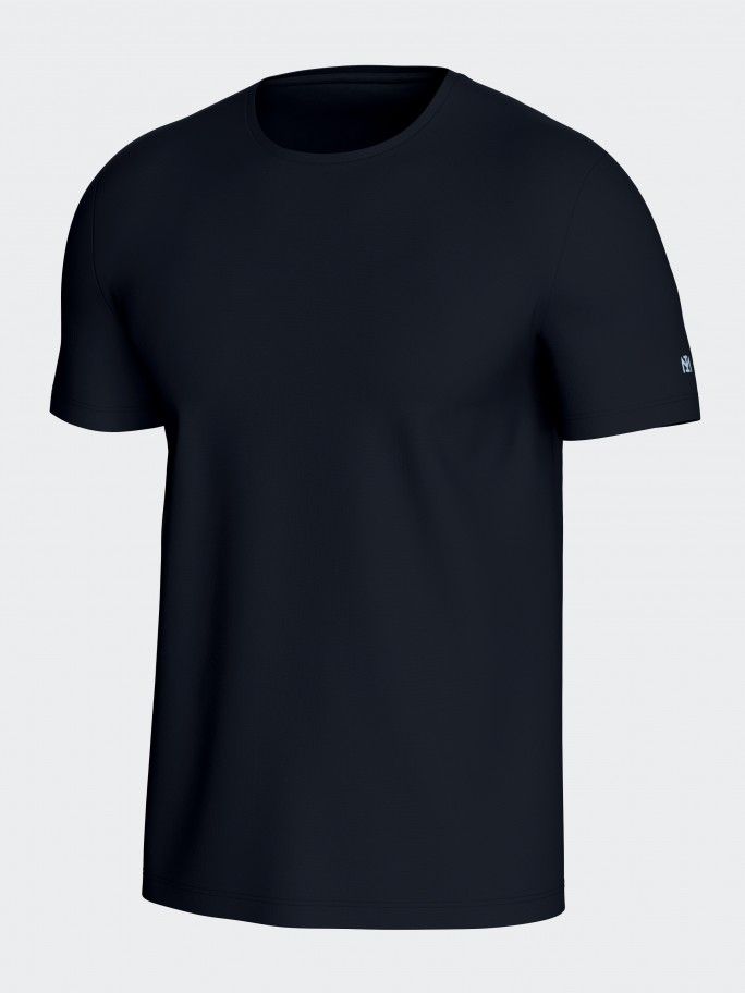 T-shirt manga curta de homem em Lyocell