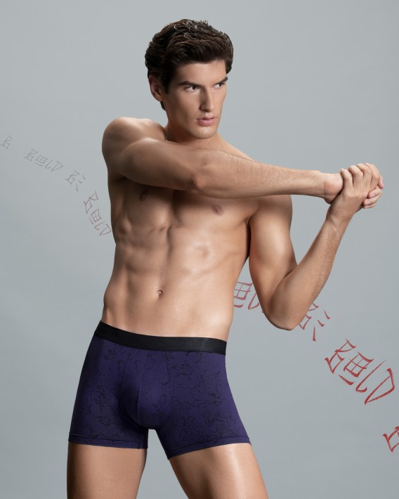 Boxer d'homme imprim en Lyocell