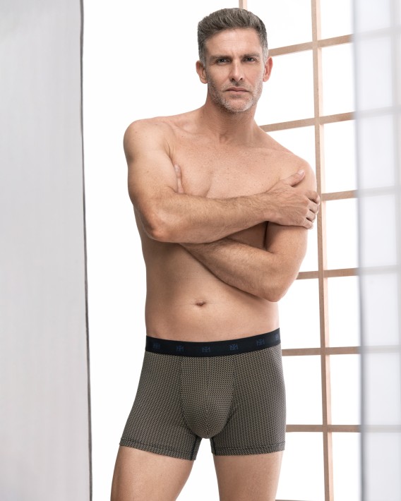 Boxer de homem estampado em Algodo Modal