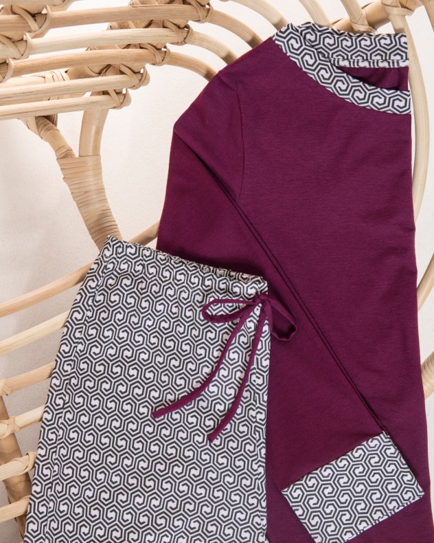 Pijama de mulher em algodão modal