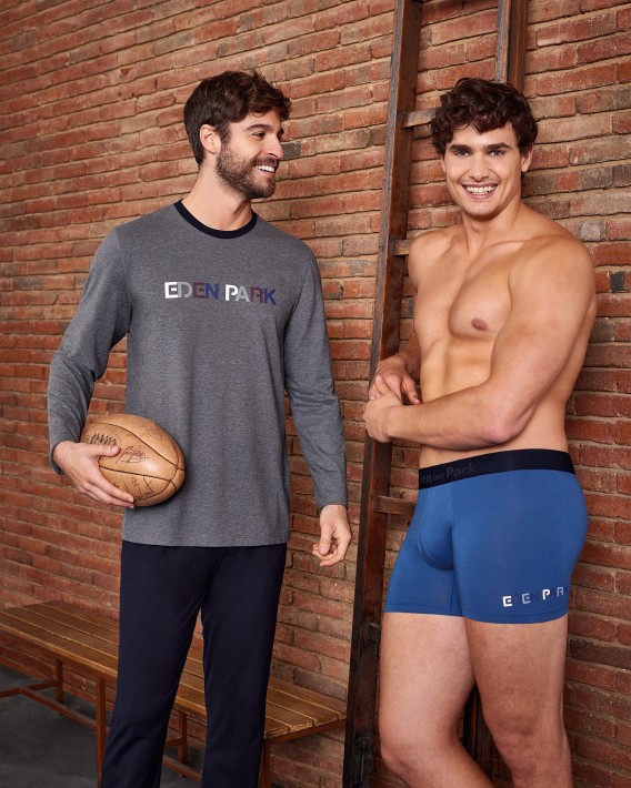 Pyjama long d'homme en Coton