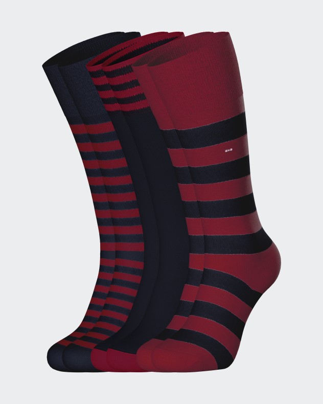 3 Pares Meias Riscas Eden Park