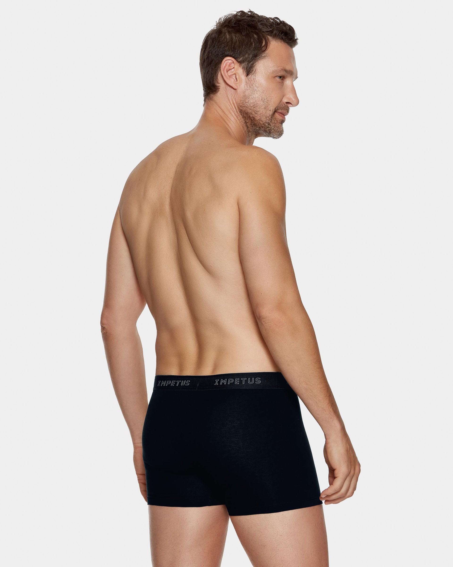 Pack 3 boxers lisos en algodón elastano