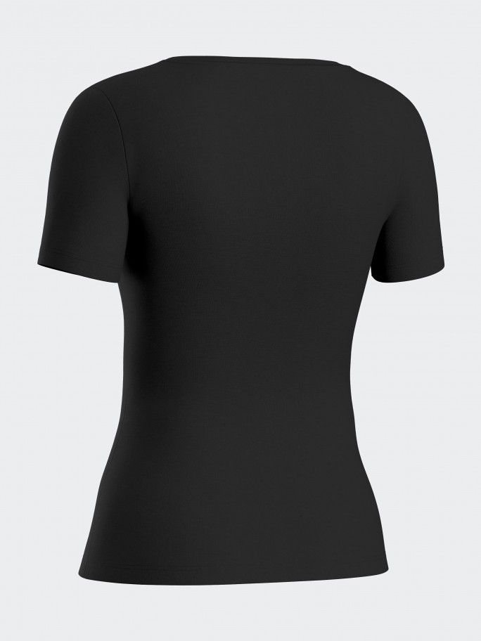 T-shirt interior de mulher em Lã Lyocell