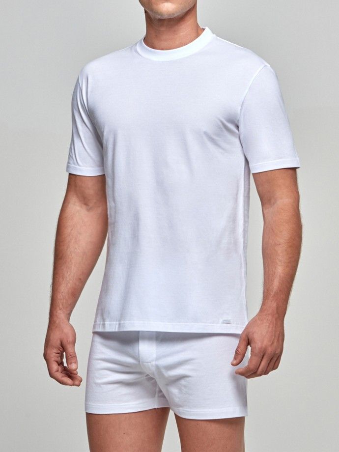 Tshirt de homem gola subida Pure Cotton