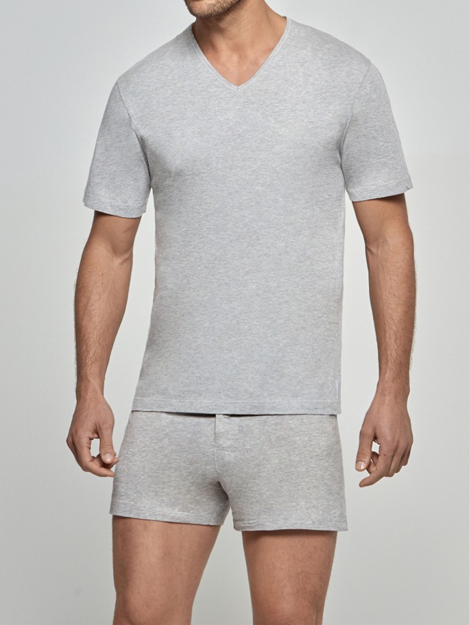 Tshirt de homem gola V Pure Cotton