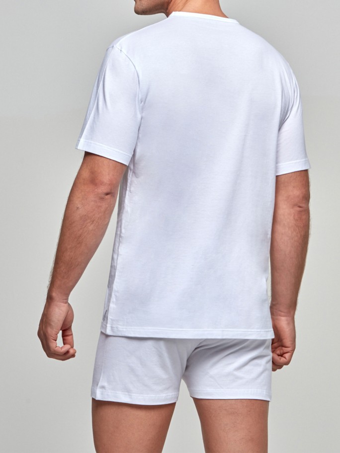 Tshirt de homem gola redonda Pure Cotton