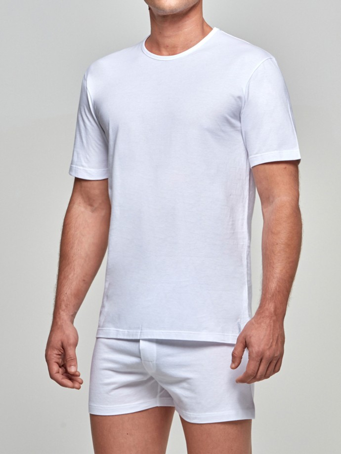Tshirt de homem gola redonda Pure Cotton