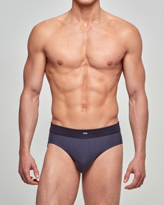 Slip de homem s riscas Cotton Stretch
