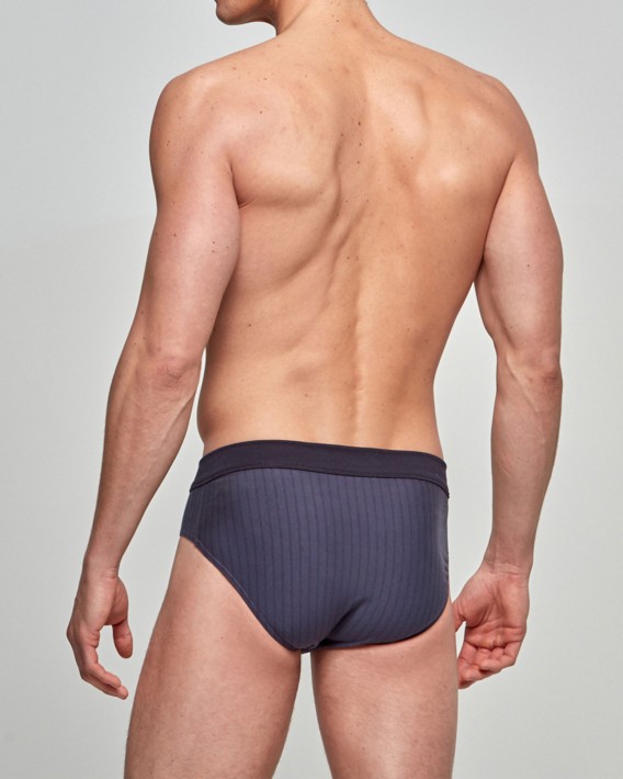 Slip de homem s riscas Cotton Stretch