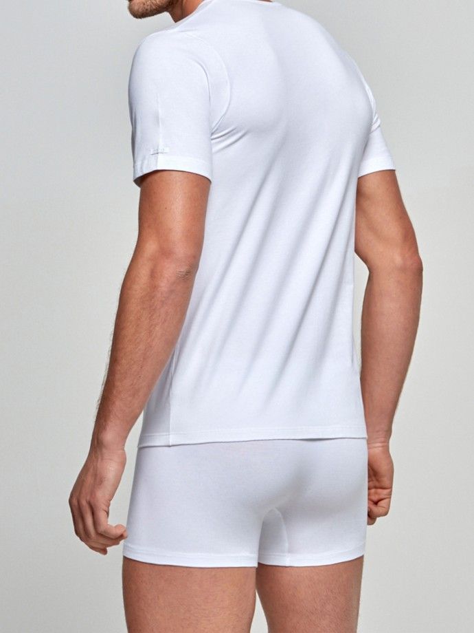 Men's V-neck T-shirt Cotton Stretch