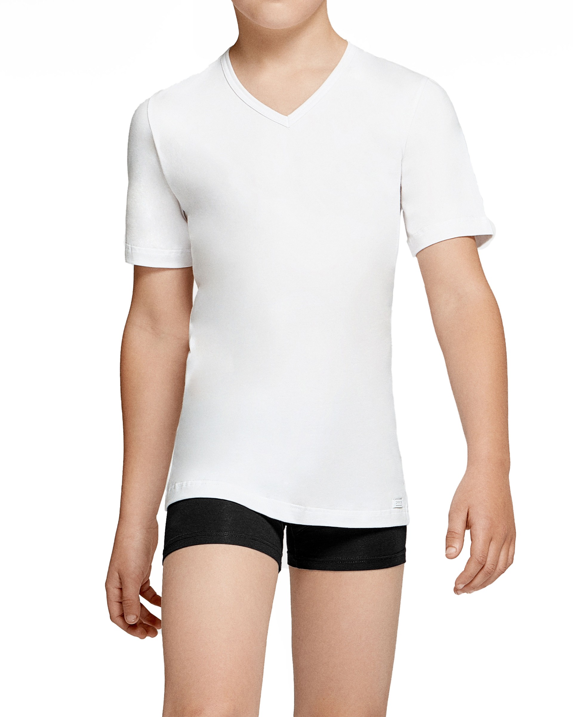 T-shirt med V-hals Junior Bomuld