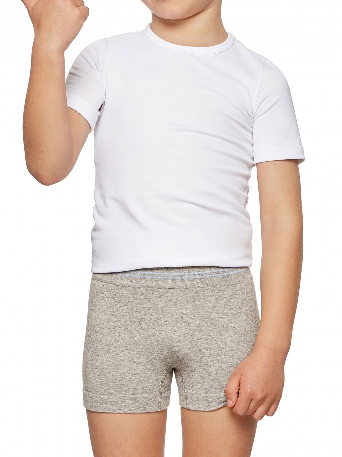 Packung mit zwei nahtlosen Boxershorts fr Jungen