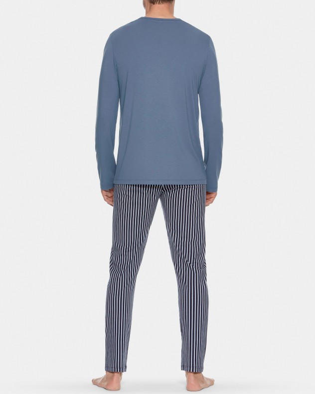 Pijama comprido de homem em algodão bio