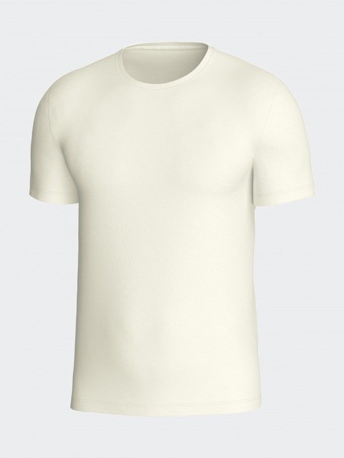 T-shirt interior de homem em Lã Lyocell