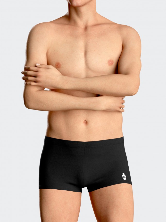 Schlichte Schwimm-Boxershorts