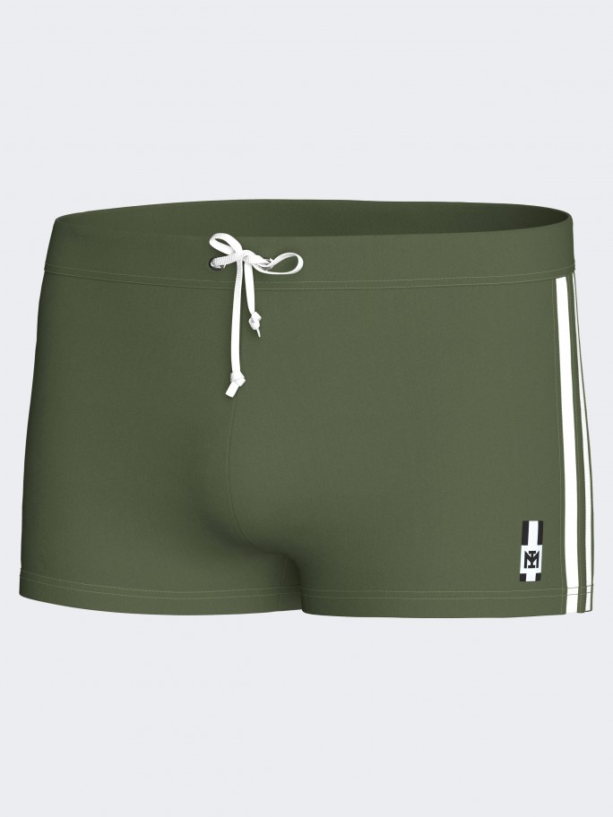 Schwimm Boxershorts seitliche Streifen