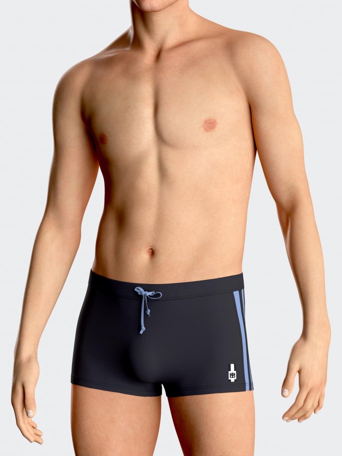 Schwimm Boxershorts seitliche Streifen