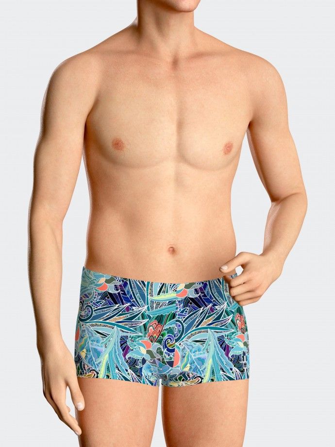 Swim Boxer tropical print