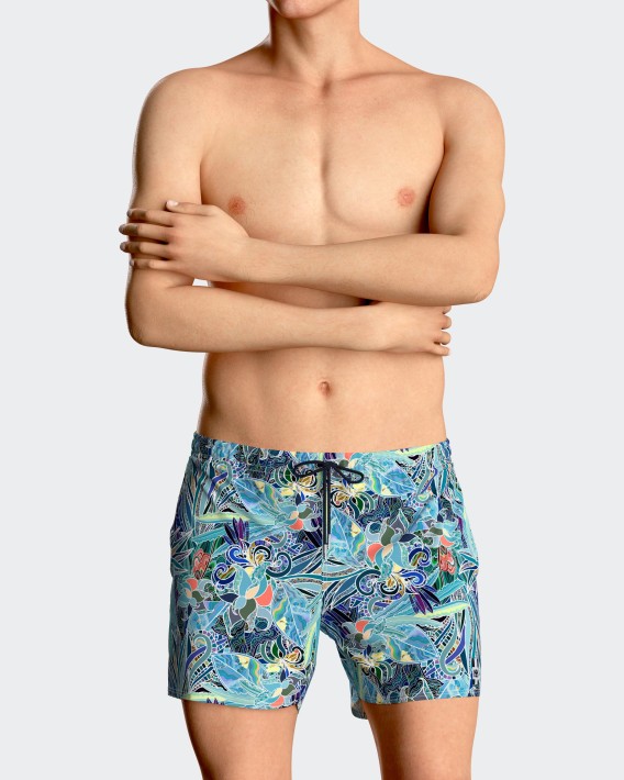 Swim Shorts tropical print