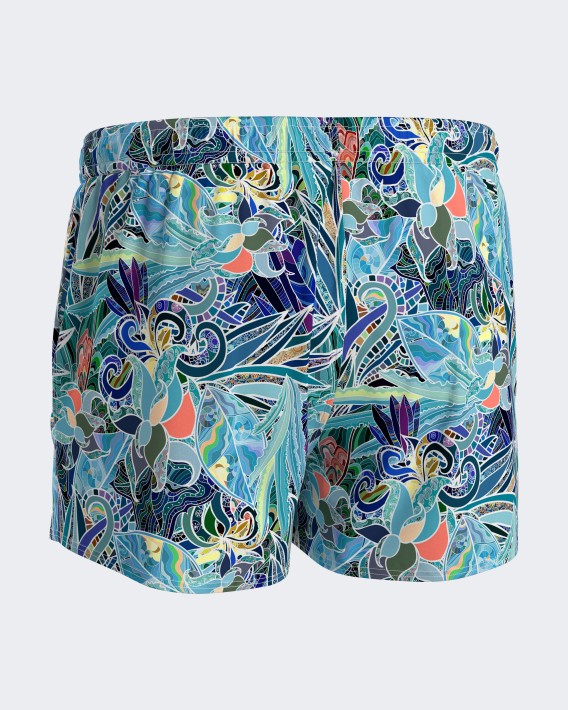 Short-length Swim Shorts tropical