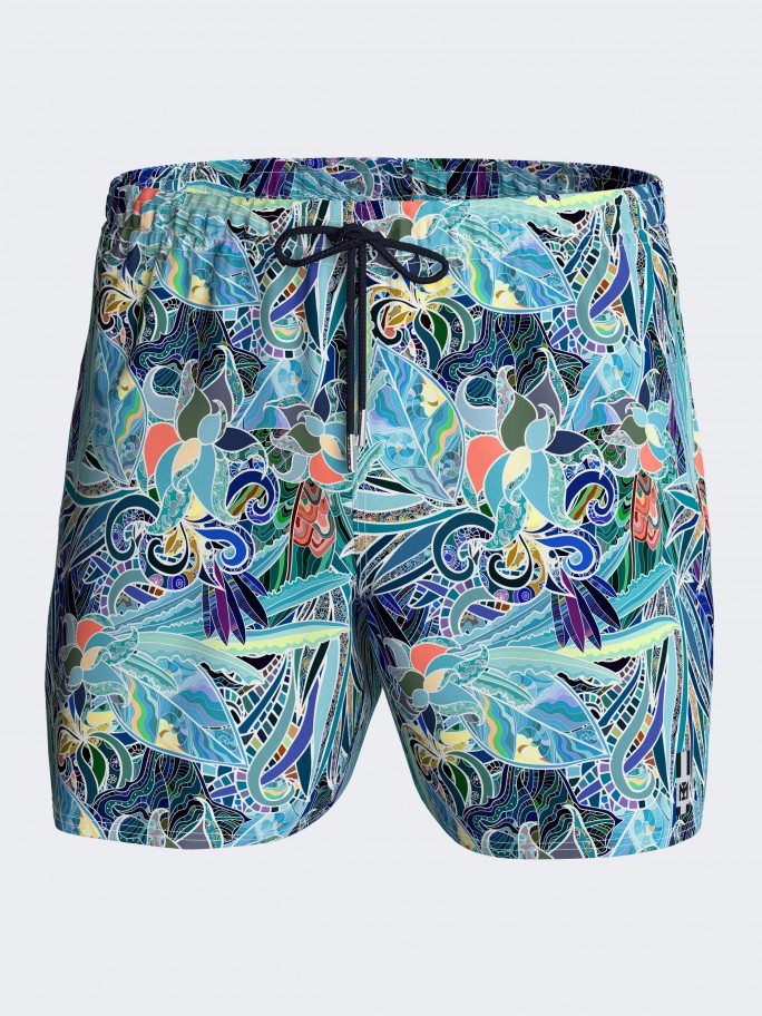 Swim Shorts tropical print