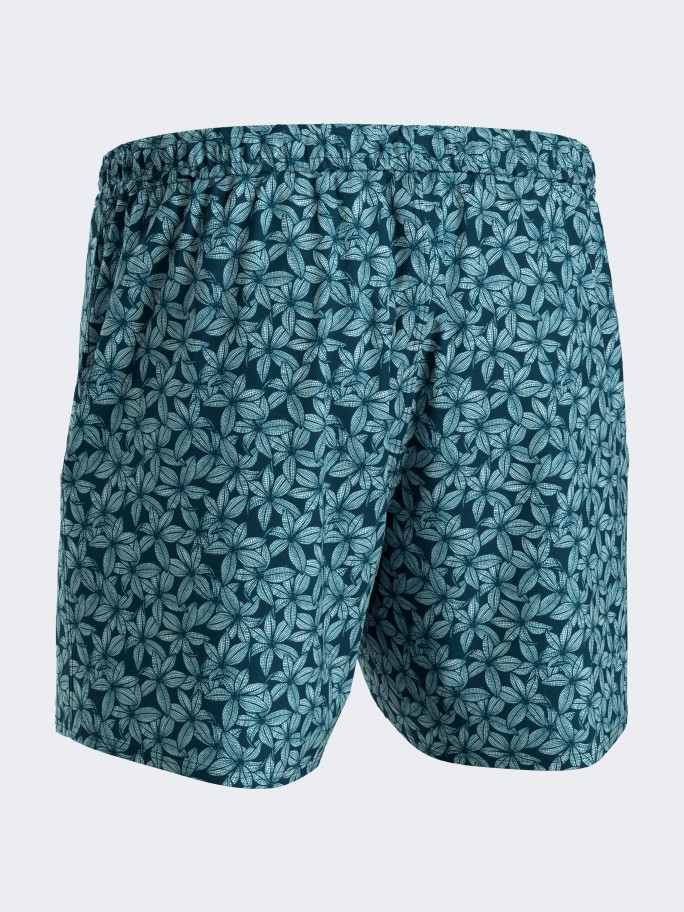 Badeshorts Exotischem Print