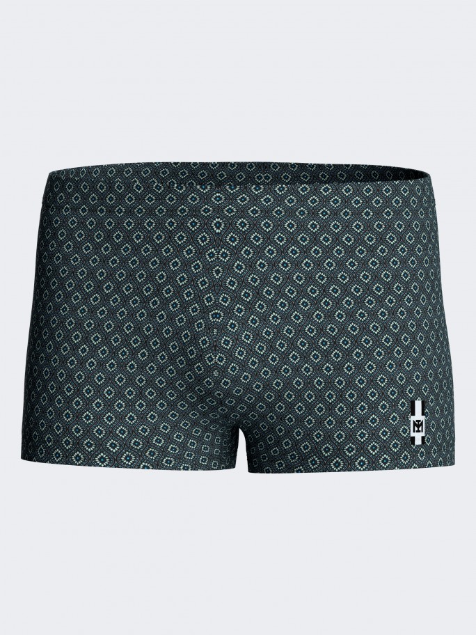 Baador Boxer estampado geomtrico