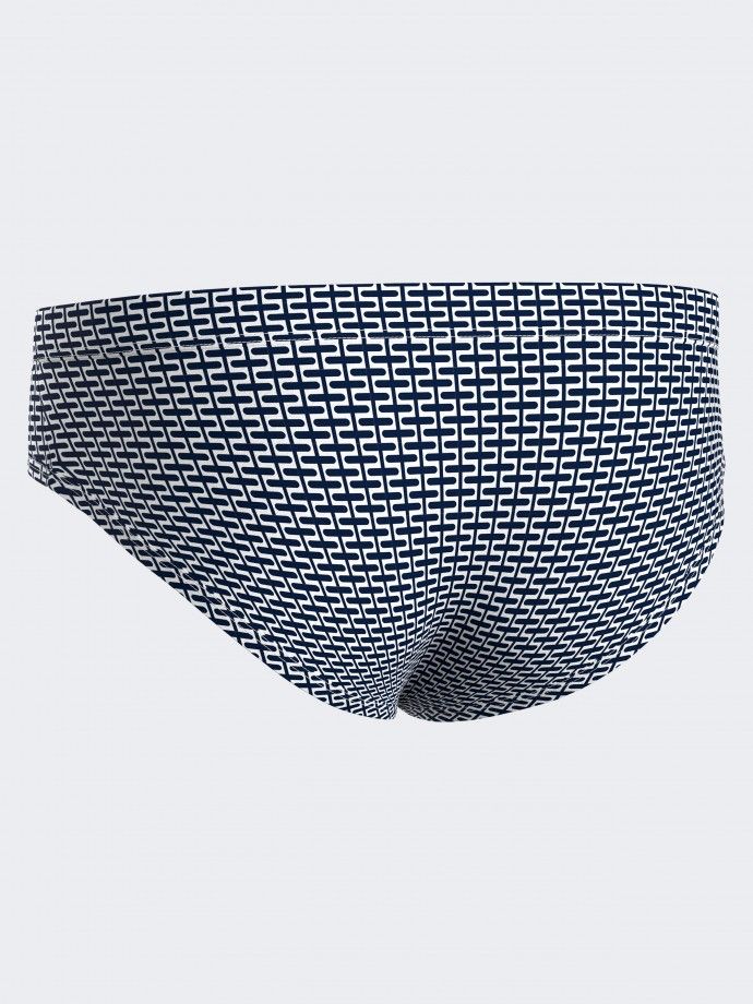 Knit Boxer with geometrical print.