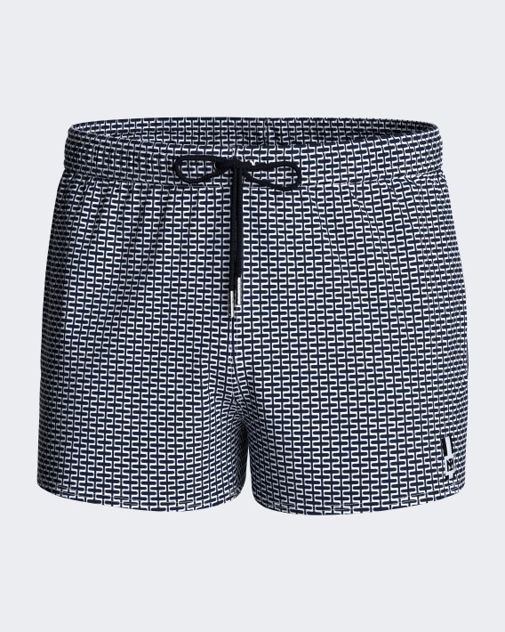 Short-length Swim Shorts geometric print