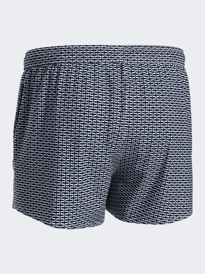 Geometrischer Print der kurzen Badeshorts