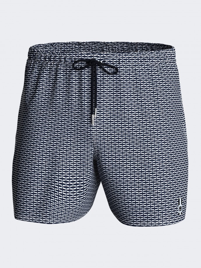 Badeshorts geometrischer Print