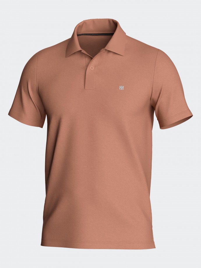 Polo uni en Coton