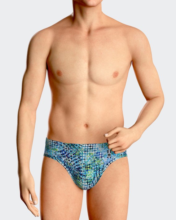 Swim Brief exotic print
